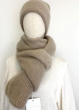 Écharpe mohair taupe, état: Neuf avec étiquette, 55,00 €, 58,45 € Protection acheteurs (Pro) incluse