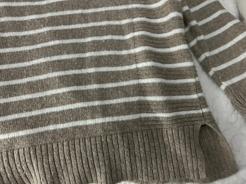 tan and white striped sweater 3