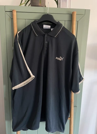 Polo Retro Puma size XL bleu nuit et beige logo brodé, brand: Puma, condizioni: Ottime, taglia: XL, €20.00, €21.70 include la Protezione acquisti