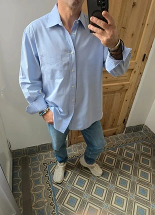 Chemise homme bleu clair Printemps 43/44, marca: Printemps, estado: Muito bom, tamanho: 43 cm, €16.00, €17.50 inclui Proteção do Comprador Pro