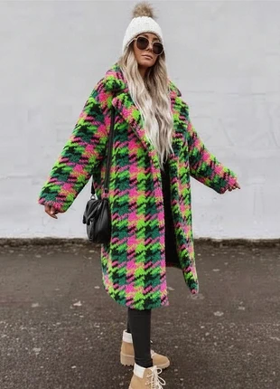 Abrigo Oversize Multicolor Wendy Trendy XXL, brand: Wendy Trendy, condizioni: Nuovo senza cartellino, taglia: XXL / IT 48 / EU 44, €129.90, €137.10 include la Protezione acquisti