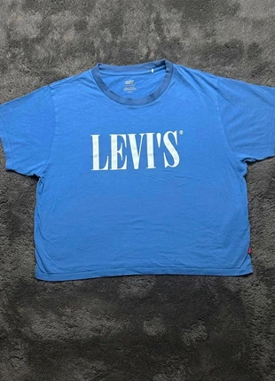 Crop top Levi’s / S / bleu, marke: Levi's, zustand: Sehr gut, größe: S / 36 / 8, 10,00 €, 11,20 € inklusive Vinted-Käuferschutz