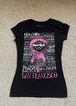 Hard Rock Cafe black T-shirt women’s size M, brand: Hard Rock Café, condition: Very good, size: M / 10, £3.50, £4.38 includes Buyer Protection