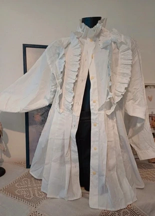 Une chemise en coton, à volants, Cosplay camisa con volantes, Сорочка з жабо для фотосессій, brand: Blacky Dress, condition: Good, size: One size, €30.00, €32.20 includes Buyer Protection