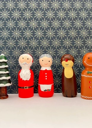 Peg Dolls Kerst, marque: Handgemaakt, état: Neuf sans étiquette, taille: Taille unique, 18,00 €, 19,60 € Protection acheteurs incluse