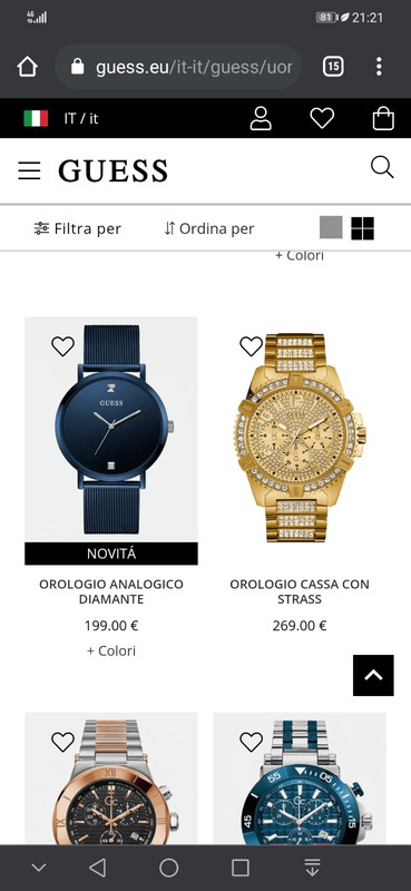Orologio guess uomo 2015 online
