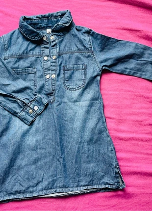 Robe chemise en jean 9 mois, marca: Zeeman, estado: Muy bueno, tamaño: 9-12 meses / 74 cm, 2,00 €, 2,80 € Protección al comprador incluida