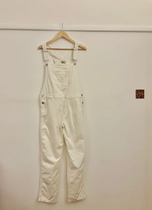 Creamy white cotton dungarees NWOT, brand: wash clothing company, condition: New without tags, size: XL / 14, £10.00, £11.20 includes Buyer Protection