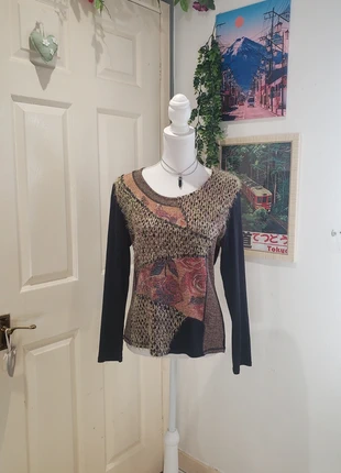 Haut/t-shirt vintage y2k année 90,2000 hippie/fantaisie coloré, brand: Vintage Dressing, condizioni: Ottime, taglia: M / IT 42 / EU 38, €10.00, €11.20 include la Protezione acquisti