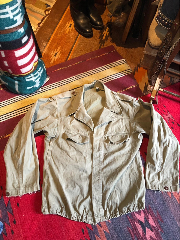 Vintage Military 1954 French Army Jacket Veste Allegée Indochine