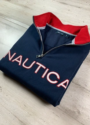 Pull 1/4 zip col camionneur Nautica marine 100% coton - Taille L, marque: Nautica, état: Très bon état, taille: L, 20,00 €, 21,70 € Protection acheteurs (Pro) incluse