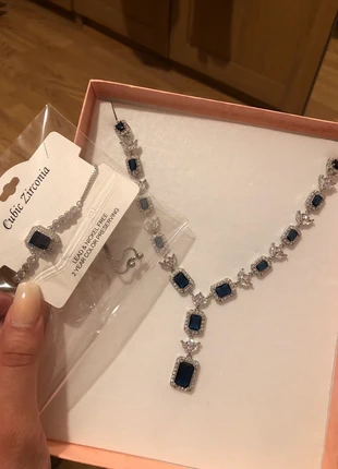 Blue Sapphire necklace and bracelet set, condition: New with tags, £50.00, £53.20 includes Buyer Protection