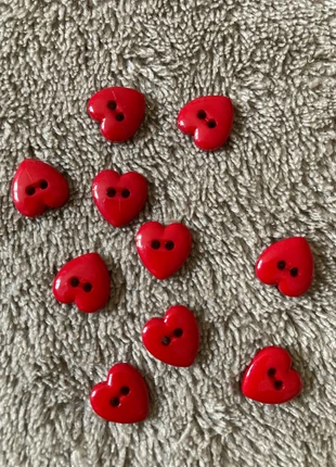 Lot boutons Cœur, brand: tissu coton, condizioni: Nuovo senza cartellino, €4.00, €4.90 include la Protezione acquisti