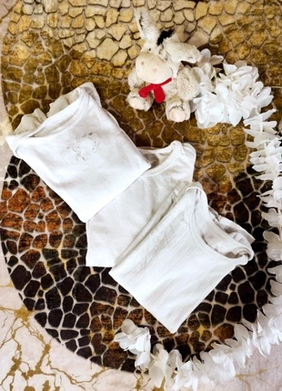 Lot 3 t-shirt coton mixte manches longues 4ans 💠, marca: Coton, estado: Bom, tamanho: 4 anos / 104 cm, €2.50, €3.33 inclui Proteção do Comprador Pro