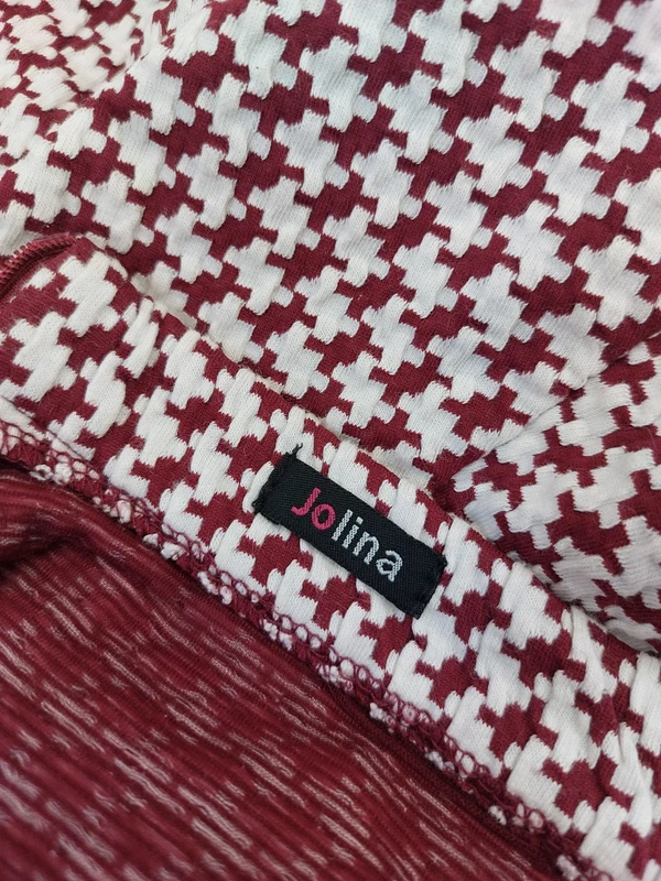 Jupe patineuse taille haute motifs pieds de poule taille 40 - photo numéro 4