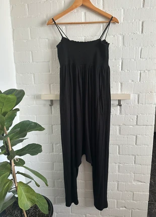 Macacão preto de alças saruel em malhinha tamanho L, marque: Xplosion, état: Très bon état, taille: L / 40 / 12, 4,00 €, 4,90 € Protection acheteurs incluse