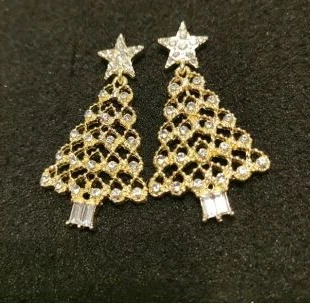 🎄 Boucles d’oreilles sapin doré strass – 6,99€ 🎄, condition: New without tags, €6.99, €8.04 includes Buyer Protection Pro