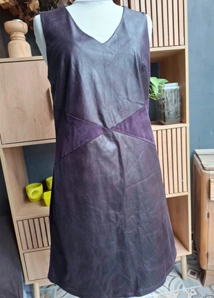 💜Robe Violine Effet Cuir Élégance et Confort pour un Look Unique, brand: Vintage Dressing, condition: New with tags, size: M / 38 / 10, €13.30, €14.67 includes Buyer Protection
