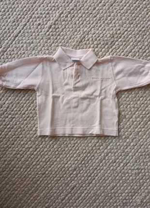 Polo manica lunga, brand: Pappa & Ciccia, condizioni: Ottime, taglia: 1-3 mesi / 56 cm, €1.00, €1.75 include la Protezione acquisti