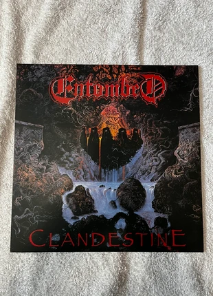 Entombed ‘Clandestine’ Vinyl LP Gold 2022 Limited Edition Pressing, condition: Very good, £22.00, £23.80 includes Buyer Protection