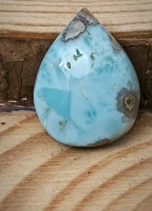 Cabochon larimar en pierre naturelle, marque: lythotherapie, état: Neuf avec étiquette, 12,00 €, 13,30 € Protection acheteurs incluse