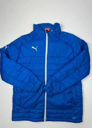 Veste doudoune puma - légère - bleue à capuche - taille 14ans (s), merk: Puma, staat: Heel goed, maat: 14 jaar / 164 cm, € 15,00, € 16,45 inclusief Kopersbescherming