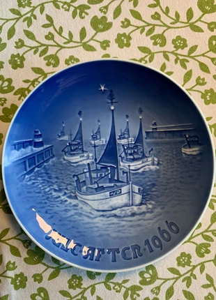 Piatto di Natale Bing & Grondhal 1966, marca: Bing & Grondhal, estado: Muito bom, €12.00, €13.30 inclui Proteção do Comprador