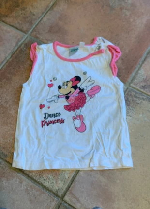 T-shirt Minnie, marque: Minnie, état: Bon état, taille: 12-18 mois / 80 cm, 1,00 €, 1,75 € Protection acheteurs incluse