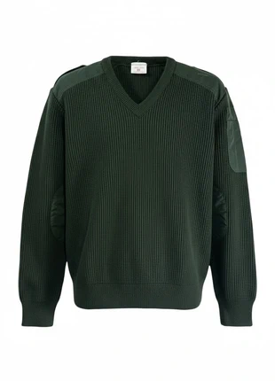 Pull militaire Saint James vert kaki col V – Taille S - 80/90’s/2000’s, marque: Saint James, état: Très bon état, taille: S, 19,00 €, 20,65 € Protection acheteurs (Pro) incluse