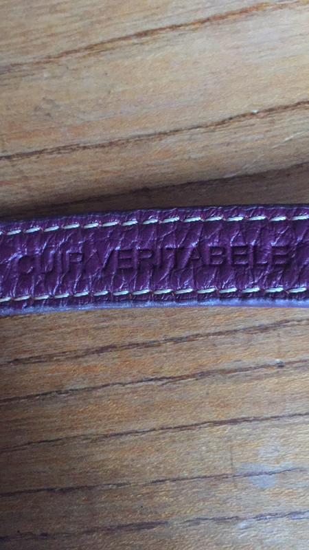 Bracelet cuir violet 4
