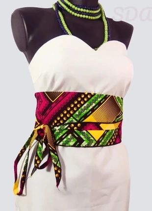 ceinture OBI en wax africain, brand: Africa, condition: Very good, size: Adjustable, €15.00, €16.45 includes Buyer Protection Pro