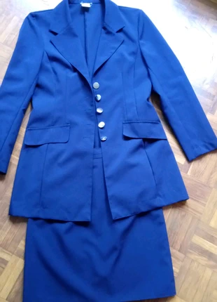 Tailleur jupe bleu marine T38, condition: Very good, size: M / 38 / 10, €8.00, €9.10 includes Buyer Protection