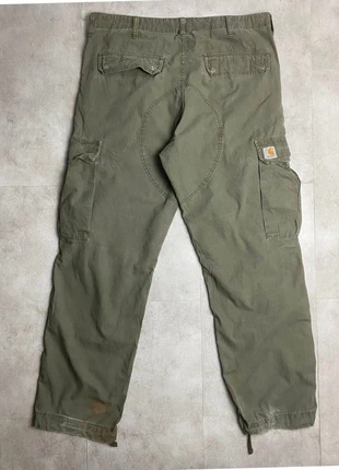 Carhartt WIP Cargo Vert Kaki 36x32 – Regular Fit Workwear Usé, marke: Carhartt, zustand: Sehr gut, größe: W42 | DE 58, 39,00 €, 41,65 € inklusive Vinted-Käuferschutz