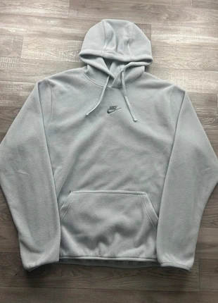 Pull à capuche polaire Nike gris logo brodé en polyester taille S, brand: Nike, condition: Very good, size: S, €29.00, €31.15 includes Buyer Protection