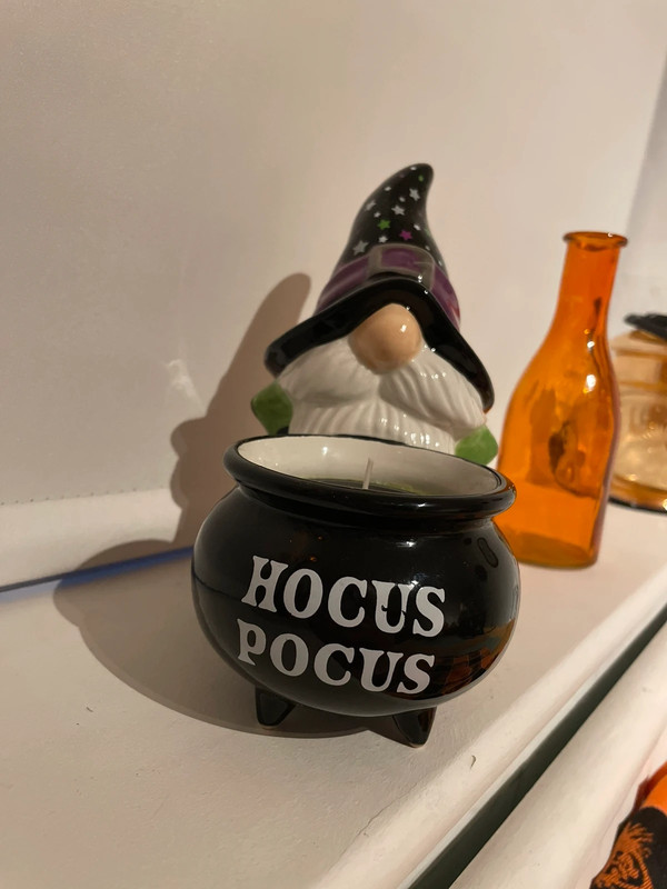 Martha Stewart Halloween Gnome Gonk Soy Candle Witch Cauldron Hocus Pocus Spooky Potion 3