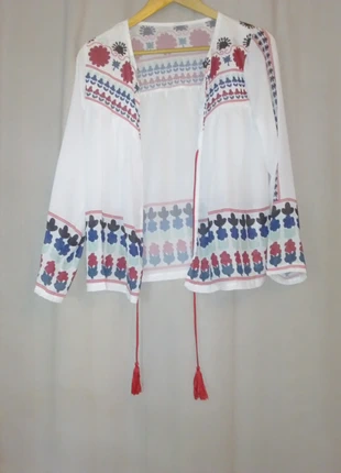 Blouse légère à motif floral, marque: chicboho, état: Neuf avec étiquette, taille: L / 40 / 12, 10,00 €, 11,20 € Protection acheteurs incluse