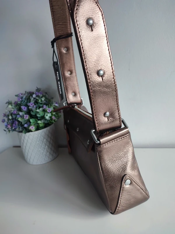 Sac à main en cuir Billie cuivré Paul Marius - photo numéro 6