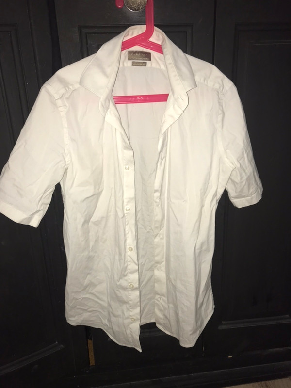 Chemise blanche manche courte Zara 1