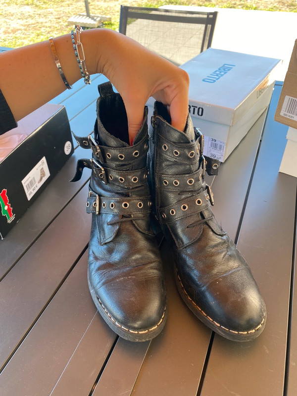 bottines a brides 100 cuir Vinted