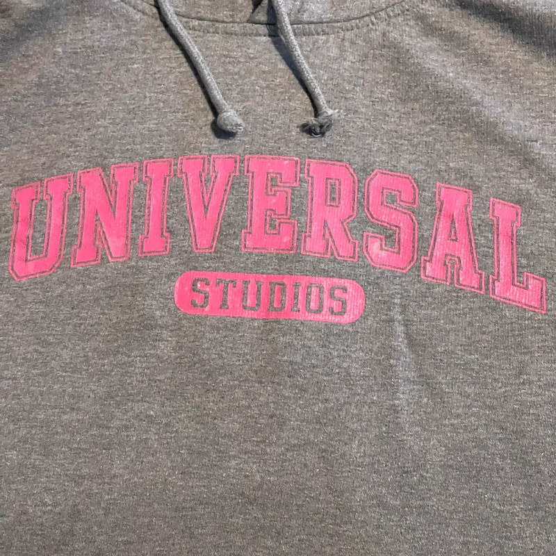Universal Studios Hoodie Women Small Gray Hollywood Pullover Sweatshirt Sweater 5
