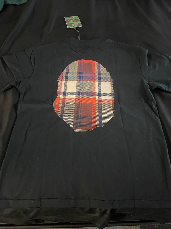 Bape check t shirt brand new 5