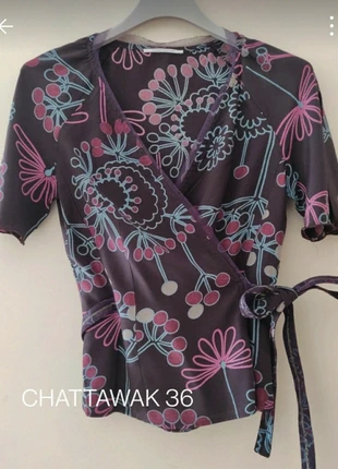 Chemise - Cache coeur, merk: CHATTAWAK, staat: Heel goed, maat: S / 36 / 8, € 5,00, € 5,95 inclusief Kopersbescherming