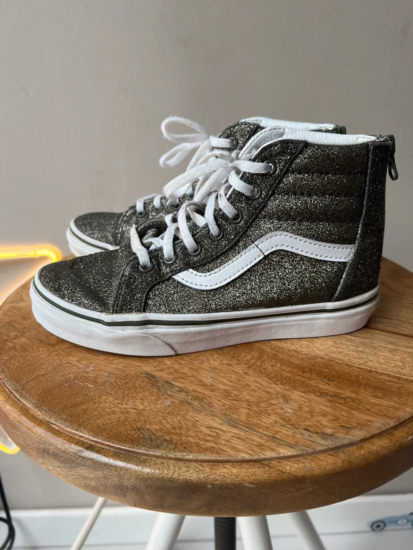 Vans discount goud glitter