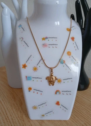 Idee cadeau 🎁Collier doré couleur or tortue 🐢 magnifique, staat: Heel goed, € 13,00, € 14,35 inclusief Kopersbescherming Pro