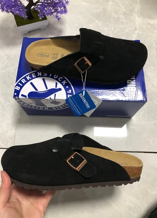 Paire de Birkenstock Boston taille 40 Noir / Chausson Birkenstock, marca: Birkenstock, estado: Novo sem etiquetas, tamanho: 40, €67.00, €71.05 inclui Proteção do Comprador