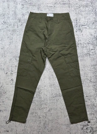 👖 Pantalon Cargo ASOS Design Kaki Tapered W28 L30 (S Homme) Streetwear, merk: ASOS, staat: Heel goed, maat: W28 | FR 38, € 19,99, € 21,69 inclusief Kopersbescherming Pro