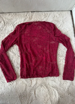 burgundyfarbenes Spitzen-Oberteil, brand: Sonstiges, condizioni: Nuovo senza cartellino, taglia: S / IT 40 / EU 36, €8.00, €9.10 include la Protezione acquisti