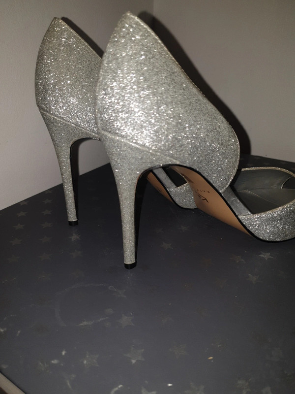 KATY Perry glitter silver heels - Vinted