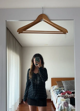 Camisola vintage listrada, marca: Vintage, estado: Muito bom, tamanho: XXL / 44 / 16, €7.00, €8.05 inclui Proteção do Comprador