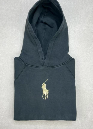 Sweats à capuche hoodie pull Ralph Lauren noir gris logo brodé or | Taille M, marca: Ralph Lauren, estado: Muy bueno, tamaño: M / 38 / 10, 35,00 €, 37,45 € Protección al comprador incluida